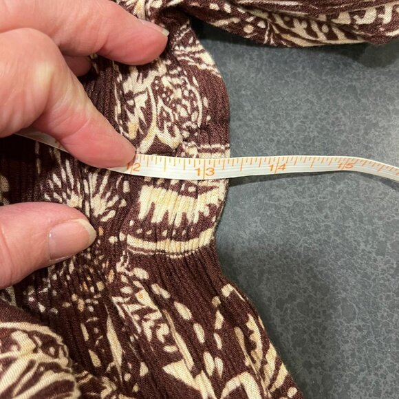 Brown Floral Print Dress - Picture 10 of 12